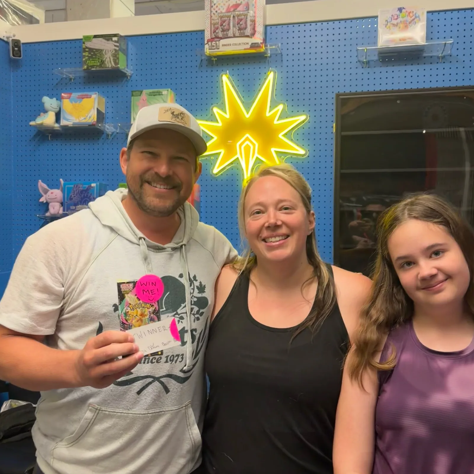 A couple with their new cards